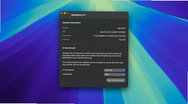 Geekbench AI Mac版 AI算力基准测试工具截图3
